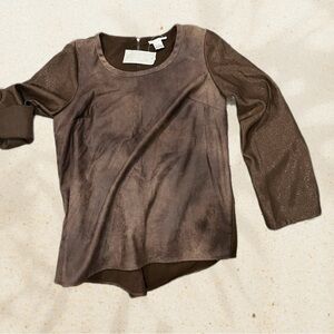 Alberto Makali Chocolate Long Sleeve Top